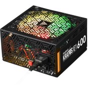 تصویر پاور 600 وات گیم دیاس Gamdias KRATOS E1-600 ARGB 
