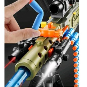 تصویر تفنگ اسباب بازی مسلسل شارژی بزرگ مدل M1921_اسباب بازی 