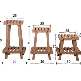 تصویر استند گلدان مدل A01-B1 مجموعه 3 عددی کد 029 