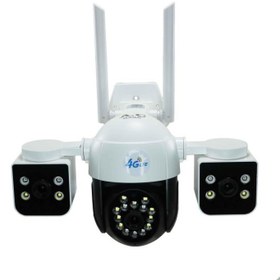 تصویر دوربین اسپید دام ۱۲ مگاپیکسل سه لنز چرخشی سیمکارتی 