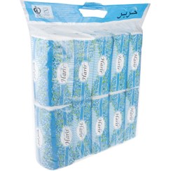 تصویر دستمال کاغذی 100 برگ حریر بسته 10 عددی 