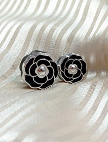 تصویر مگنت روسری رز نقره ای 