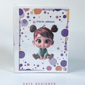 تصویر آلبوم پاکتی کودک 16×21 طرح دختر خرگوشی (ظرفیت 100 عکس) 