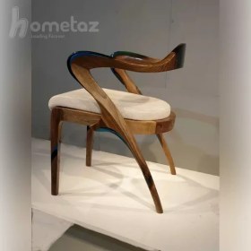 تصویر صندلی ناهار خوری روستیک با چوب راش مدل ht1708 