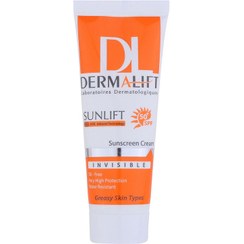 تصویر ضد آفتاب صورت مدل غیر رنگی برای پوست چرب 