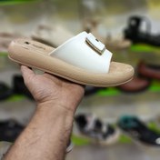 تصویر صندل زنانه مدل روژا رنگ سفید برند شیما زیره پی یو تزریق سایز 37 الی 41 + ارسال رایگان 