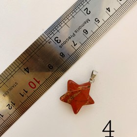 تصویر پلاک گردنبند جاسپر سرخ - عدد۴ 