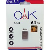 تصویر فلش 64 گیگ کد کالا8329 OAk S312 USB3 FLASH OAK S312 64GB USB3