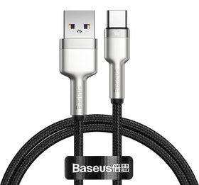 تصویر کابل تبدیل 1 متری USB-C بیسوس USB-C به USB-C  مدل  CATJK-C01 Baseus CATJK-C01 Cafule Series USB-C to USB-C 1m Data Cable