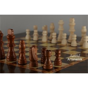 تصویر مهره شطرنج چوبی 
