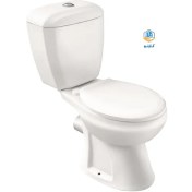 تصویر توالت فرنگی مینا گلبرگ دوتکه سفید 