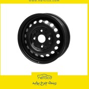 تصویر رینگ چرخ فولادی سایپا سایز ۱۳ مناسب پراید 