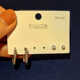 تصویر گوشواره دوتایی کد 103 