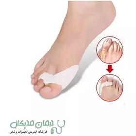 تصویر فاصله دهنده دو انگشتی سیلیکونی پا Hallux Valgus 