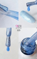 تصویر لاک ژل ناخن اسر (oser) مدل اکلیلی کد 123 OSER LAK