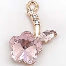 تصویر خرجکار گل آویز تک برگ نگیندار 