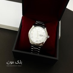 تصویر ساعت مچی مردانه دو تقویم سیتیزن CITIZEN نقره ای مدل 550549 