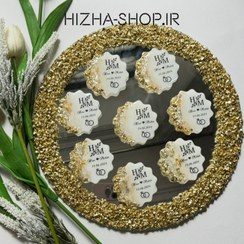 تصویر گیفت تمام رزین عقد و عروسی کریستالی لوکس wedding gift rezini