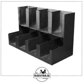 تصویر استند لیوان کاغذی 8 خانه Paper cup holder stand 8 piece