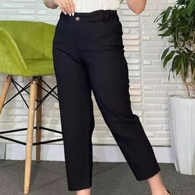 تصویر شلوار زنانه کتان مام استایل سایز ۳۶ الی ۴۸ قد ۹۰ 