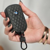 تصویر کیف چرم ریموت خودرو برند بی ام و - مشکی یونیک Bmw cavere rimote car
