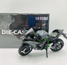 تصویر ماکت موتور فلزی Kawasaki Ninja H2 مقیاس 1:9 Kawasaki Ninja H2