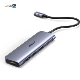 تصویر هاب مبدل Type-C یوگرین 50209 CM136 UGREEN 50209 CM136 USB3.0 5 Ports USB Hub