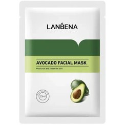 تصویر ماسک ورقه ای عصاره آووکادو لانبنا 25ml Lanbena