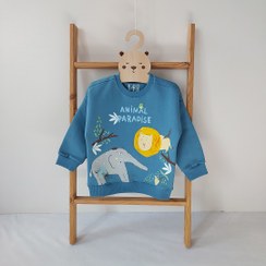 تصویر بلوز پسرانه طرح حیوانات 