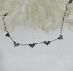 تصویر پابند استیل قلبی کد 6025 