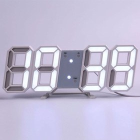 تصویر ساعت دیجیتال رومیزی و دیواری سه بعدی 