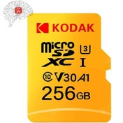 تصویر کارت حافظه KODAK کلاس U3 10 سرعت 100MB/S ظرفیت 256 گیگابایت 