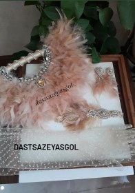 تصویر بادبزن سایز متوسط پر رویایی - سبز 