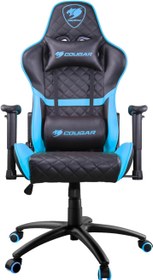 تصویر Cougar Gaming Chair Armor One Steel-Frame Breathable Pvc Leather 180? Recliner System 120Kg Weight Capacity 2D Adjustable Arm-Rest Steel 5-Star Base - Sky Blue - ارسال 15 الی 20 روز کاری 