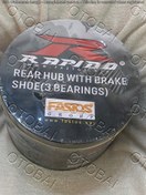 تصویر توپی عقب CDI - کامل با لنت (راپیدو) REAR HUB WITH BRAKE SHOE(3 BEARING)