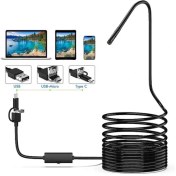 تصویر دوربین شلنگی USB(آندوسکوپی)5تا20متراتصال آسان به انواع موبایل و لپ تاپ 