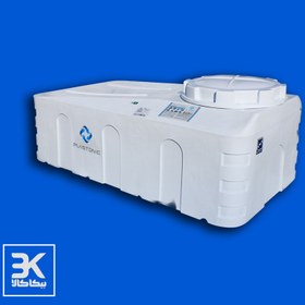 تصویر مخزن آب مکعبی کوتاه سه لایه پلی اتیلن 800 لیتری پلاستونیک مدل 5340 PLASTONIC Short cube water tank of polyethylene three layer 800 lit