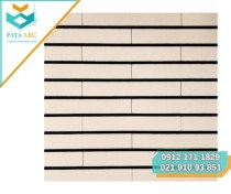 تصویر آجر نسوز نما سفید صدفی 7×33 