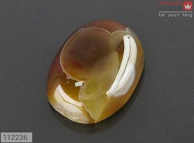 تصویر نگین عقیق باباقوری کد 112236 