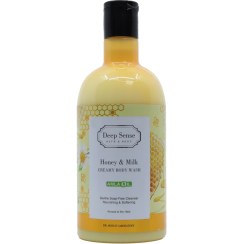 تصویر شامپو بدن دیپ سنس کرمی شیر و عسل مناسب پوست خشک و نرمال حجم 400 میلی لیتر Deep Sense Honey And Milk Creamy Body Wash 400ml