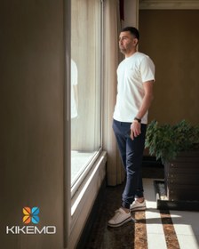 تصویر ست تی شرت و شلوار اسپرت مردانه برند کیکمو جنس نخ پنبه کد KMS - 021202 KIKEMO t-shirt and pant set for men code KMS - 021202