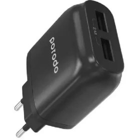 تصویر شارژر دیواری پرودو مدل PD-0203LEU به همراه کابل تبدیل Lightning Porodo PD-0203LEU Wall Charger with Lightning Cable