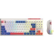 تصویر ست کیبورد و ماوس بی سیم گیمینگ لاجی کی مدل KM329W با نورپردازی RGB 