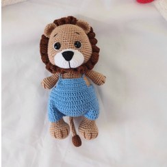 تصویر عروسک شیر بافتنی 