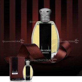 تصویر ادکلن مردانه فراگرنس ورد مدل دی کوستا بروون حجم 100 میل De Costa Brown fragrance word men's cologne, volume 100 ml