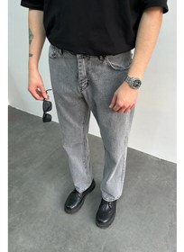 تصویر شلوار جین گشاد مردانه برند hyman Men's Baggy Jean Trousers