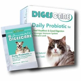 تصویر پودر پروبیوتیک دایجسکر مخصوص سگ و گربه تعداد ۱۵ عدد Digescare Probiotic Powder for Dogs and Cats 15Sachet