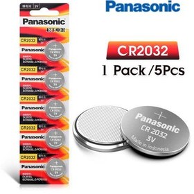 تصویر battery2032 x5 panasonic 