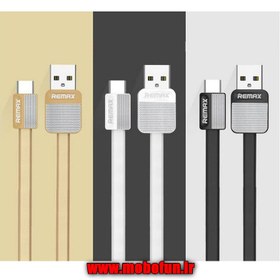 تصویر کابل تبدیل USB به microUSB ریمکس مدل RC-044M به طول 1 متر Remax RC-044M USB to MicroUSB Data Cable 1m