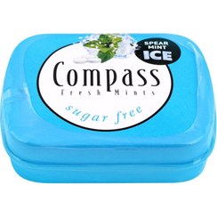 تصویر خوشبو کننده دهان Compass با طعم نعناع و یخ COMPASS FRESH MINT SPEARMINT ICE